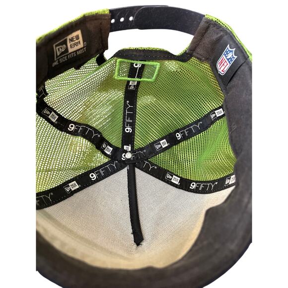 Seattle Seahawks new era 9fifty mesh NFL SnapBack adjustable hat cap 1976 - Picture 5 of 5